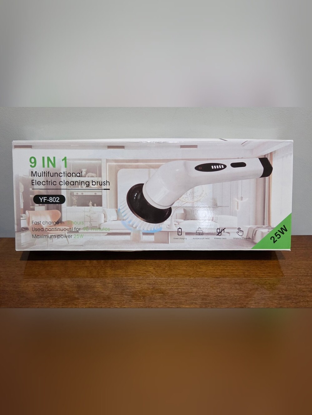 New 9 In 1 Multifunctional Chargable Electric Cleaning Brush